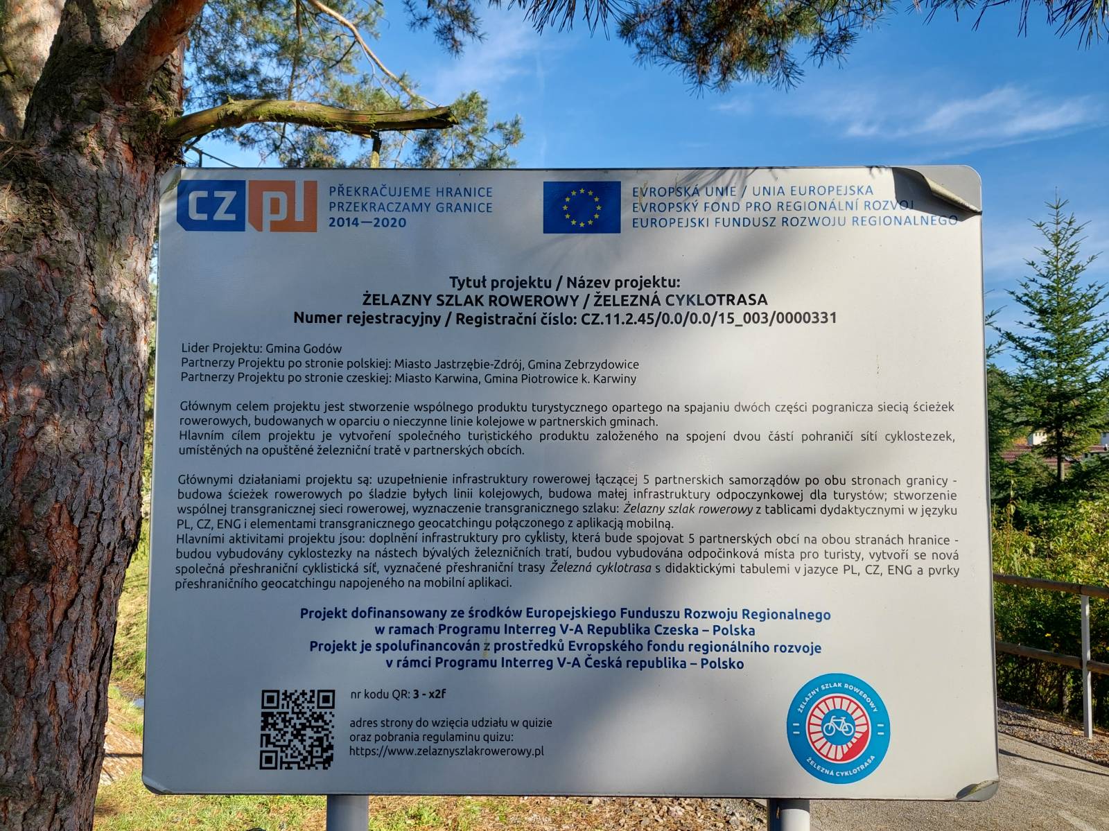 Zdjęcie tablicy informacyjnej nr 3 w Jastrzebie-Zdrój tablica